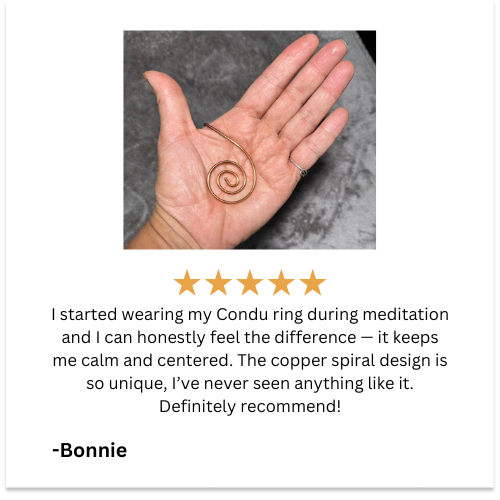 Conducting Copper Palm Ring