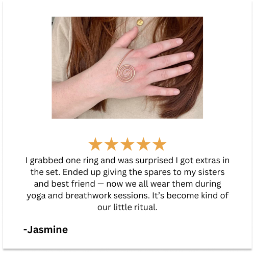 Conducting Copper Palm Ring