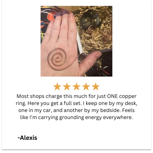 Conducting Copper Palm Ring