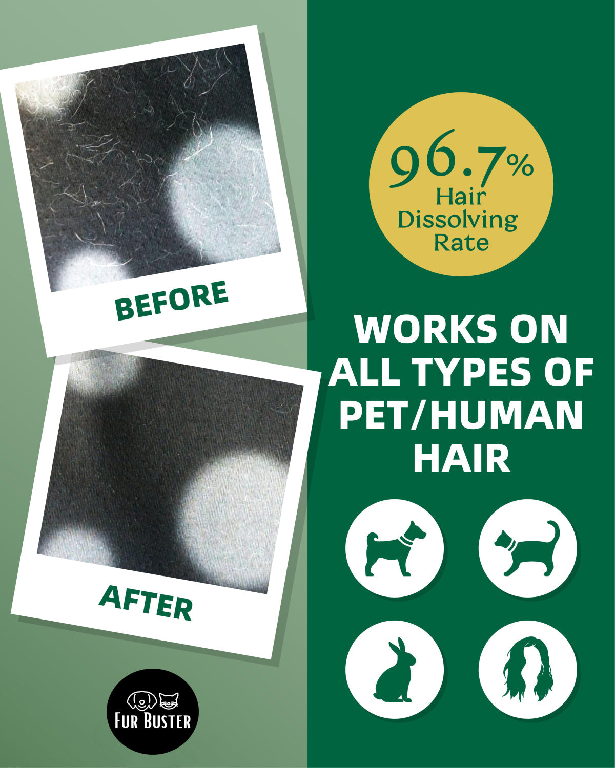 FurBuster Pet Hair Dissolver