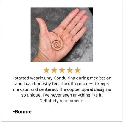 Conducting Copper Palm Ring