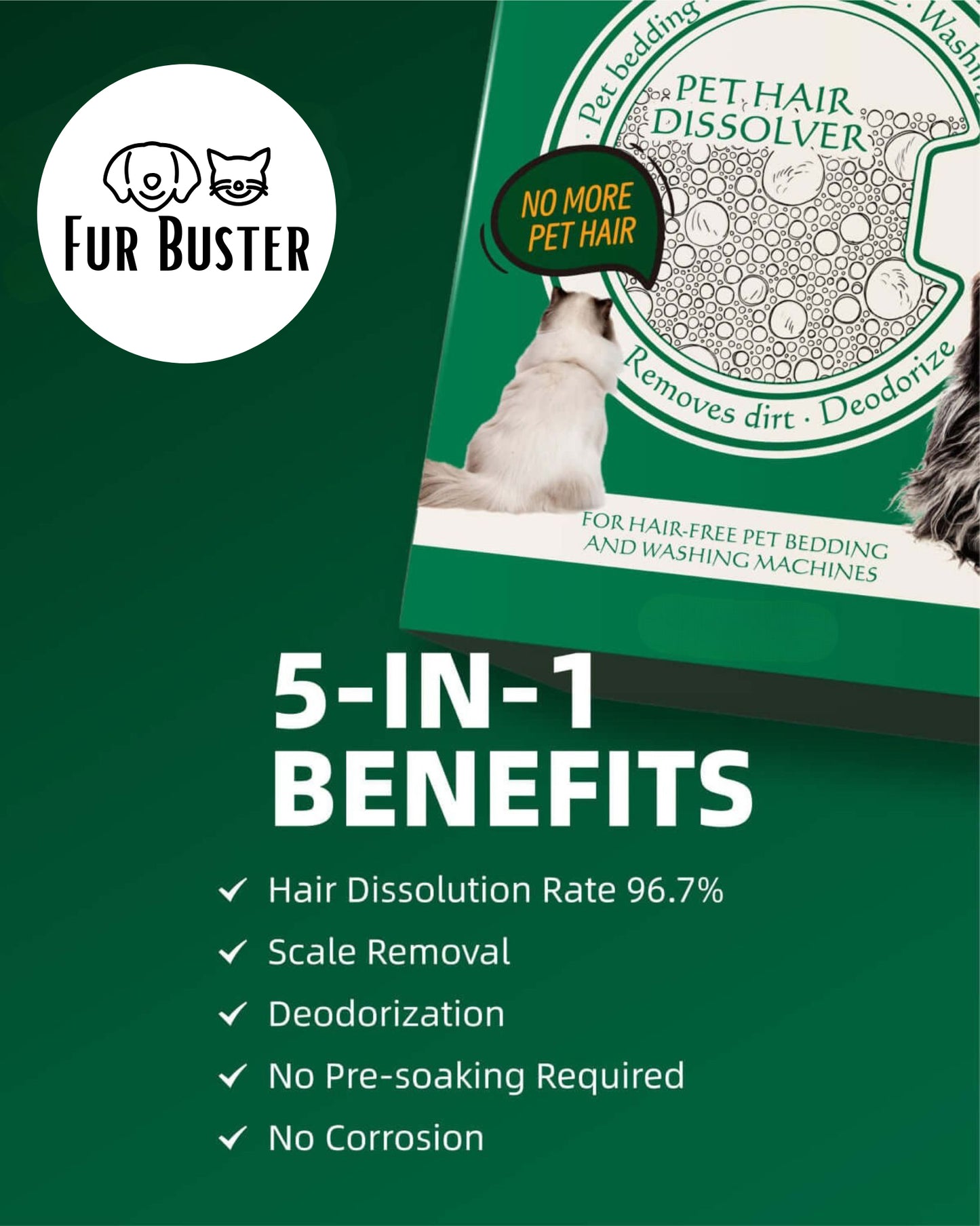 FurBuster Pet Hair Dissolver